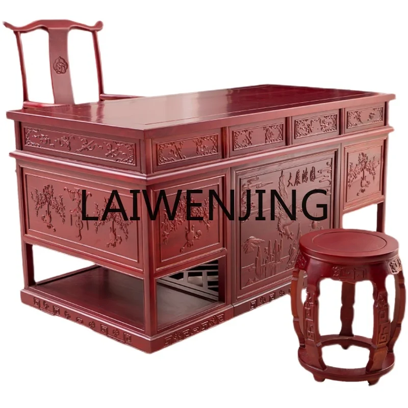 

RWJ Traditional Chinese MedicineDiagnosis Chair Pine Consultation Table Wooden Trapping Poison Thickened Console