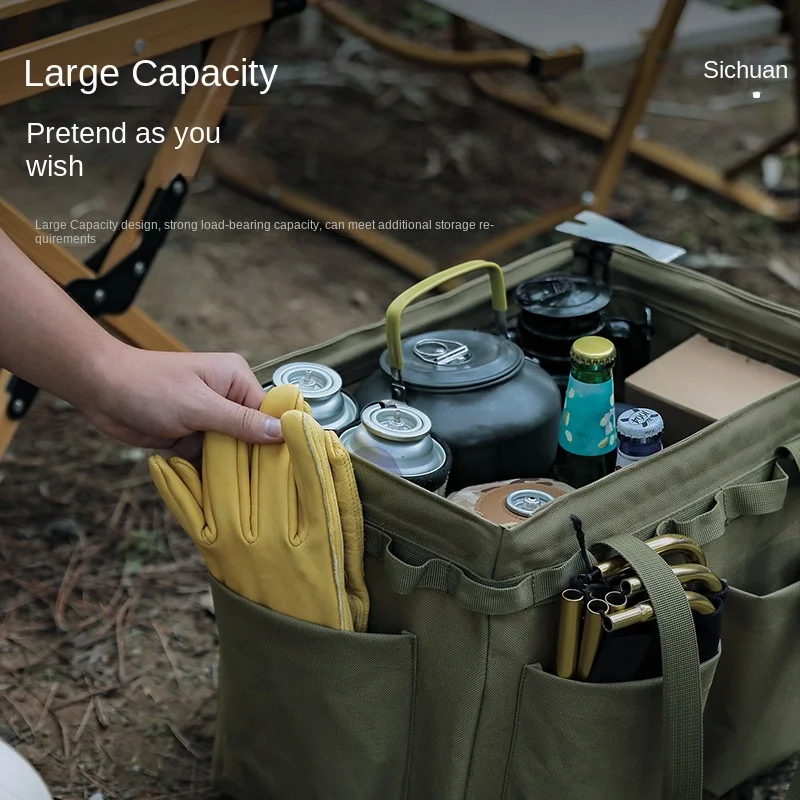 Outdoor Multifunctional Tools Storage Box Camping Storage Storage Bag Large Capacity Tote Bag Storage Picnic Organizing Bag