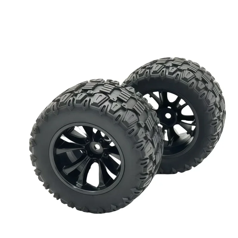 4 pçs 88mm 12mm hex pneus de borracha rodas para scy 16101 16102 16103 pro mjx hyper go 14210 16210 1/14 1/16 rc monster truck atualização