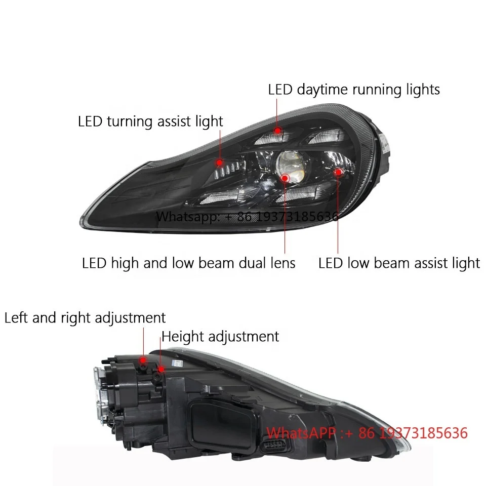 Wysokiej jakości reflektory LED Plug and Play do Porsche Cayenne 957 2007-2010 Upgrade Matrix New Version