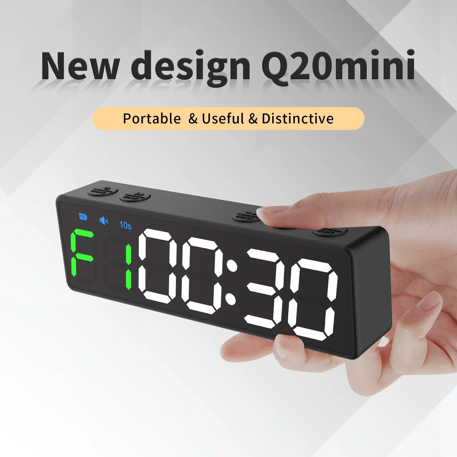 Ganxin 2021 Pocket LED Display Counter Automatic Stopwatch  For Sport Timer