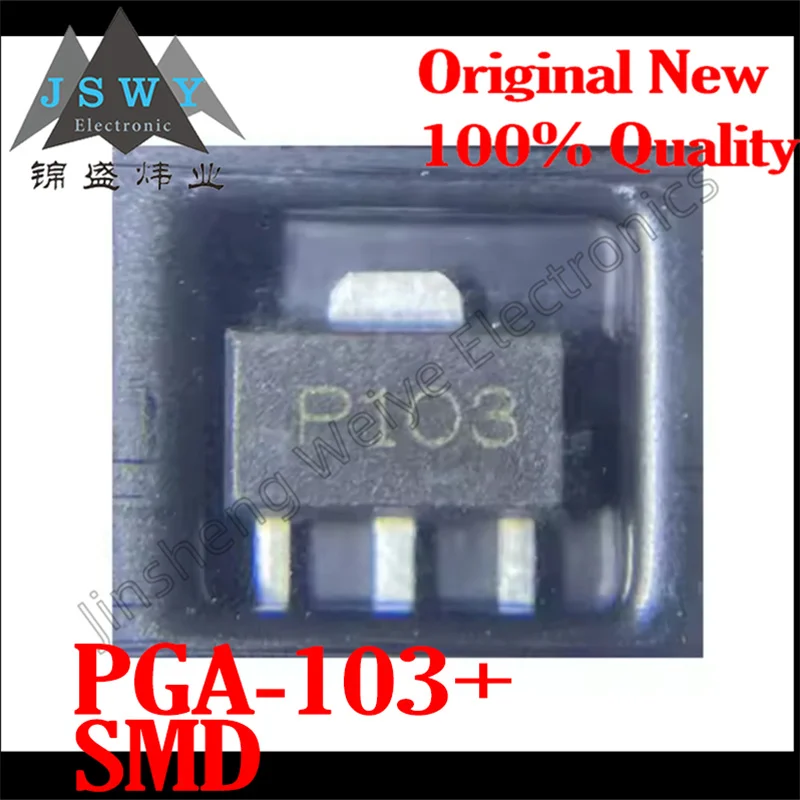 (5/50 pieces) PGA-103+ SOT-89 Low Noise RF Amplifier, 100% New, Original, In Stock, Fast Shipping