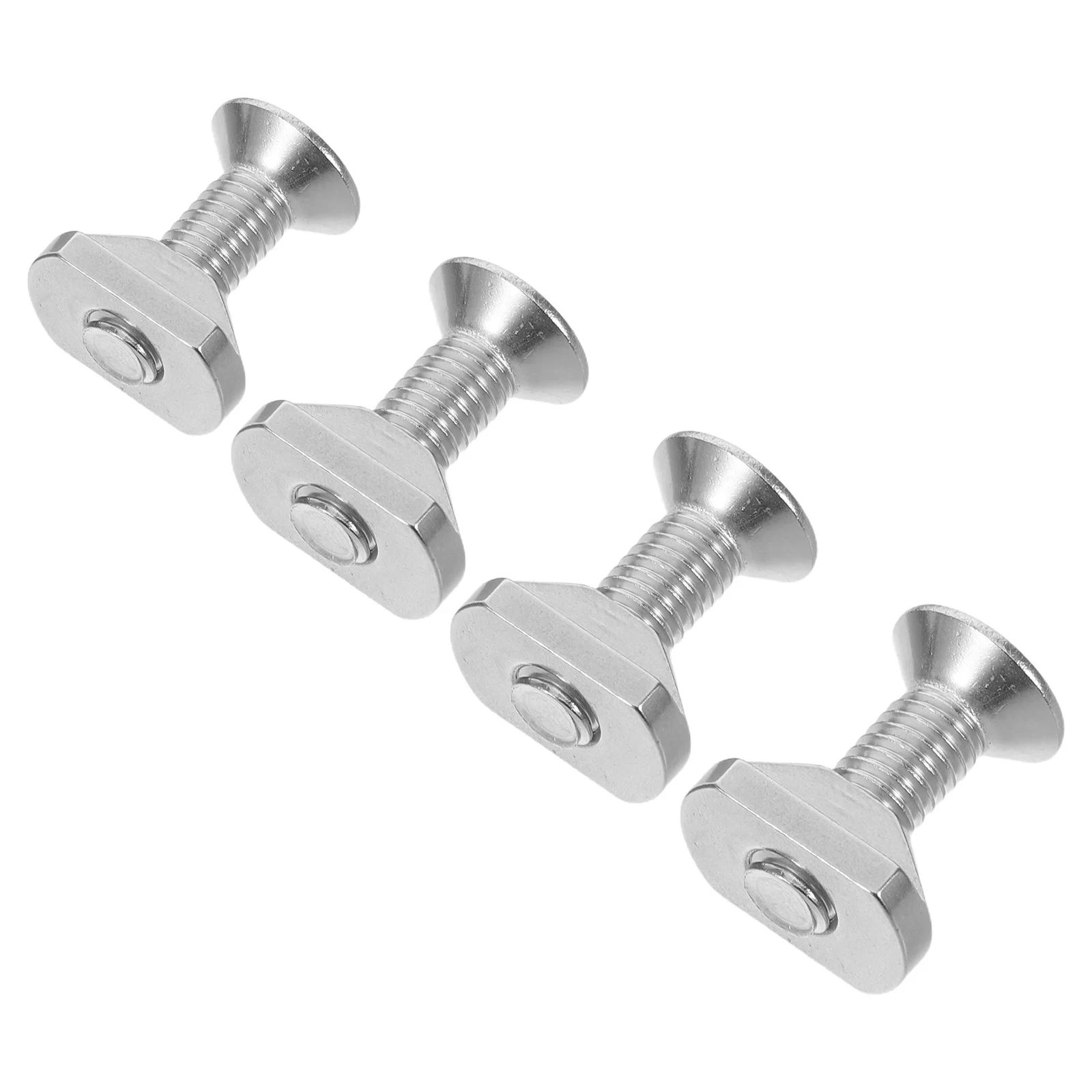 

4Pcs Wing Foil Mounting Kit Stainless Steel M8 T-Nuts Sliding Nuts for Surfboard Foil Tracks Hydrofoil Base Screws Sup Kiteboard