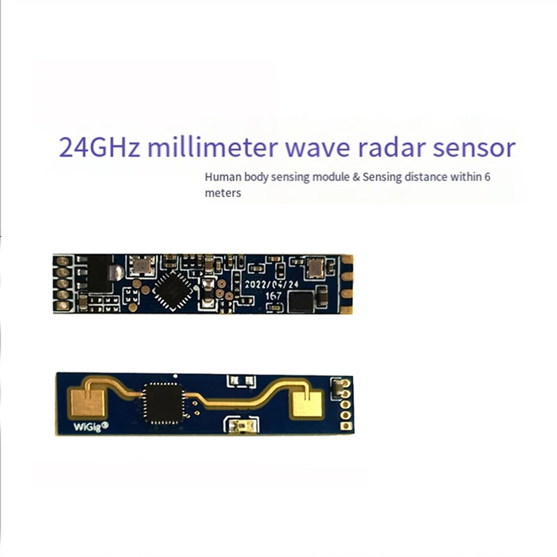 Mmwave Presença Humana Radar Sensor, Módulo Detecção de Movimento, Plástico e Metal, 1 Conjunto, 24G, LD2410B