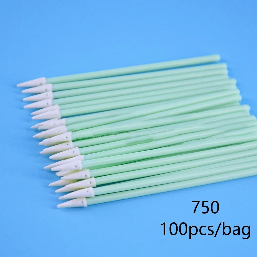 100pcs Industry Cotton Micro Swab Cleaning Tools Nonwoven Anti-static Dust Off for Lens Protective Window Fiber Laser Head