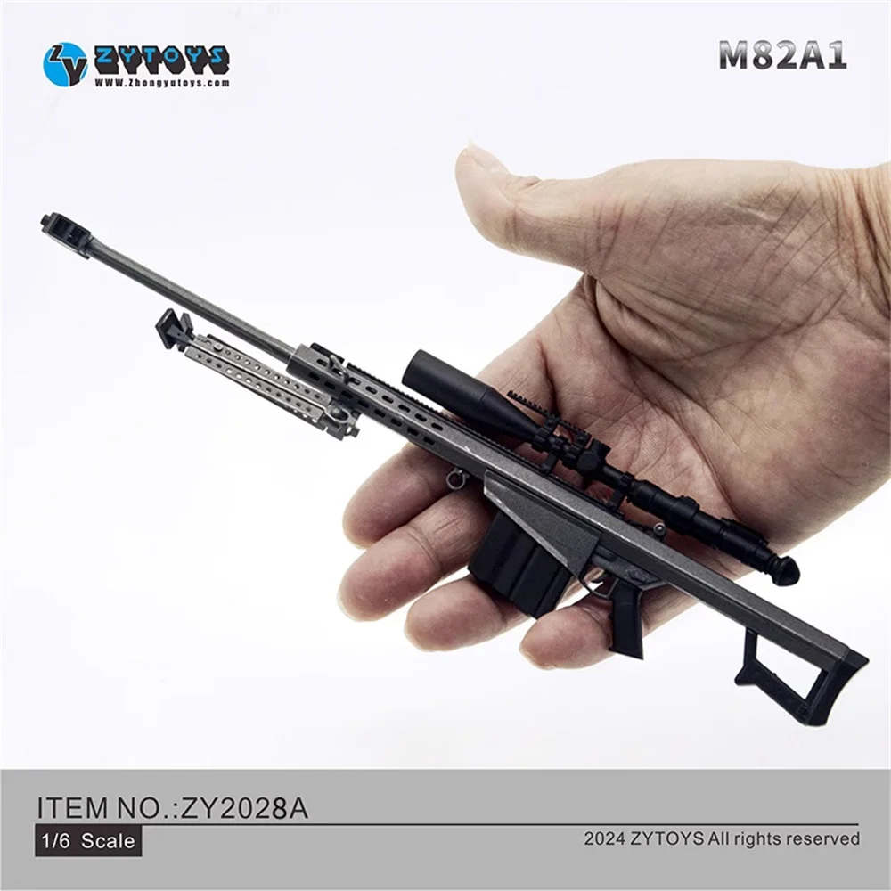 

1/6 ZYTOYS ZY2028 Mini Toys Weapon Model M82A1 PVC Material Not Real Sniper Toys Model For 12" Doll Figure Scene Component