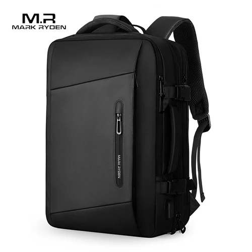 Mochila para ordenador portátil de 17 pulgadas, mochila de viaje expandible para hombre de negocios aprobada por vuelo de 40l