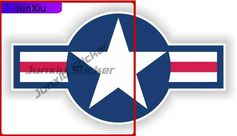 

US Airstar Blue Cool Motorcycle Cute Helmet Motorcycle Durable Vinyl Car Modification Vinyl Decal For Car Truck SUV Window