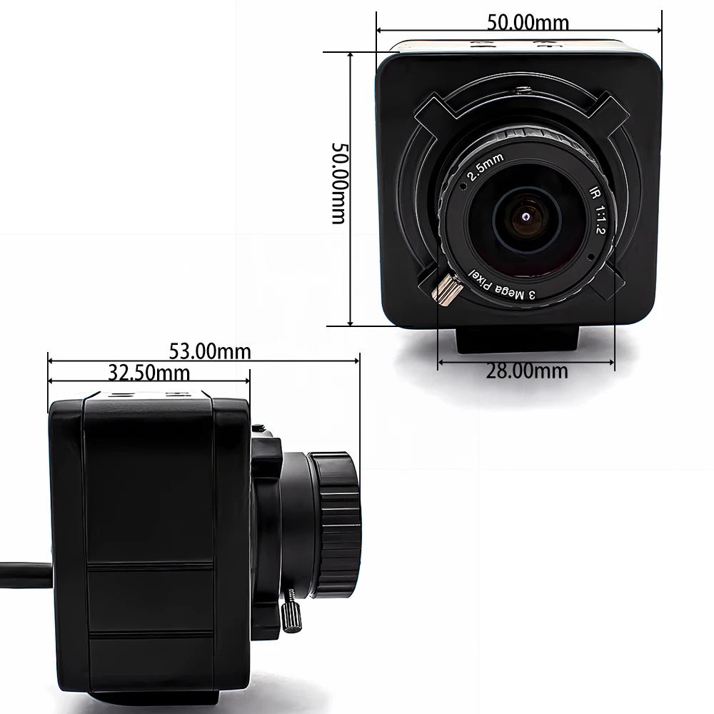 WGWK 1080P 60FPS Module de caméra IP 2MP IMX307 CMOS Ultra faible éclairage 2.5mm objectif à mise au point fixe RTSP Onvif POE Webcam de sécurité