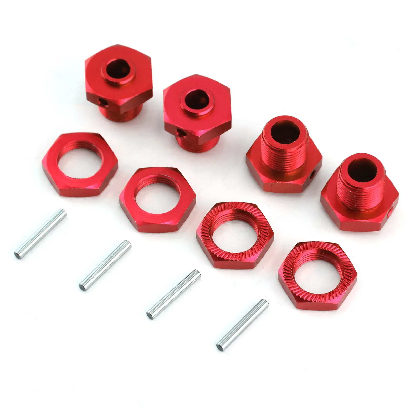 Metal 17mm Wheel Hex Hub Adapter with Nut for Arrma 3S 1/8 Typhon 4x4 3S Blx Typhon 4x4 550 Mega RC Car Upgrade Parts