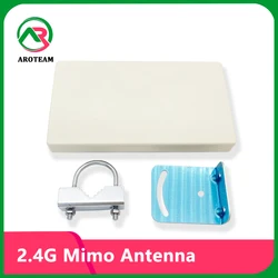 2.4G WiFi Directional MiMo Patch Panel Flat Antenna High Gain 14dbi Outdoor Waterproof Aerial With N female For Signal Boost