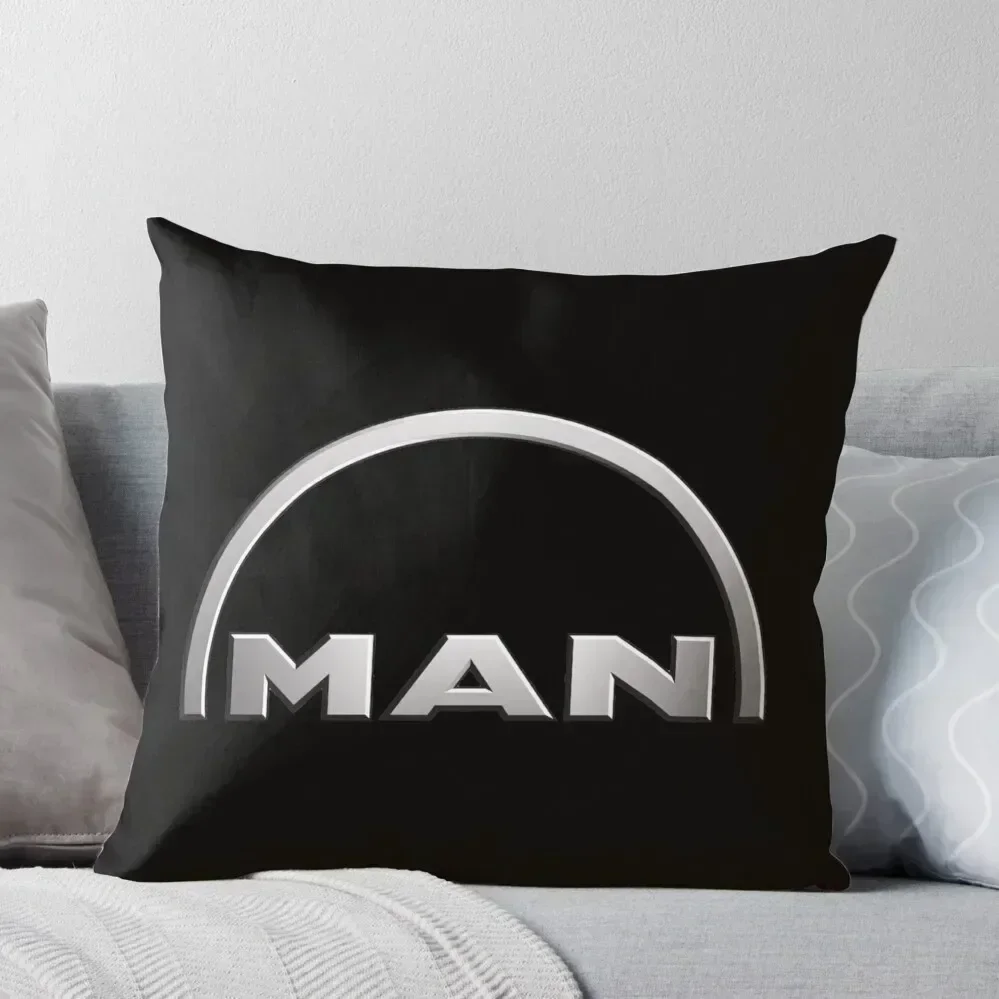 

MAN logo Throw Pillow Decorative Cover For Living Room anime girl bed pillows Cushion Cover Set pillow