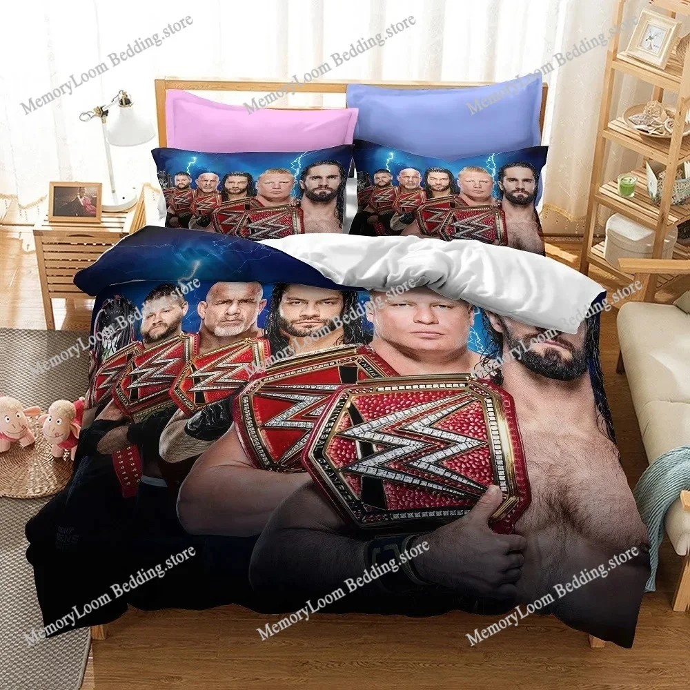 

Wrestling Gladiators 3D Printed Duvet Case Pillowcase Bedding Set Twin Full King for Kids Adults Bedroom