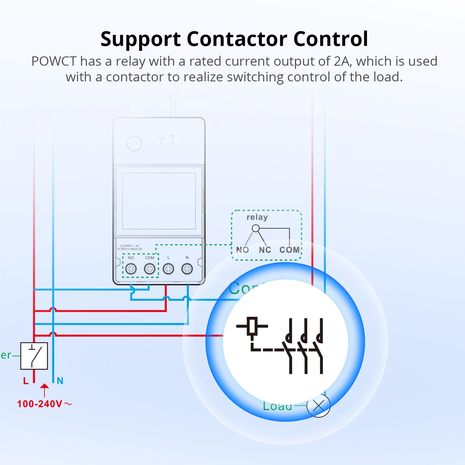 SONOFF POWCT WiFi POW Ring الذكية السلطة متر التبديل 100A مراقبة الطاقة سبليت الأساسية محول التيار البيانات عقد eWeLink التحكم