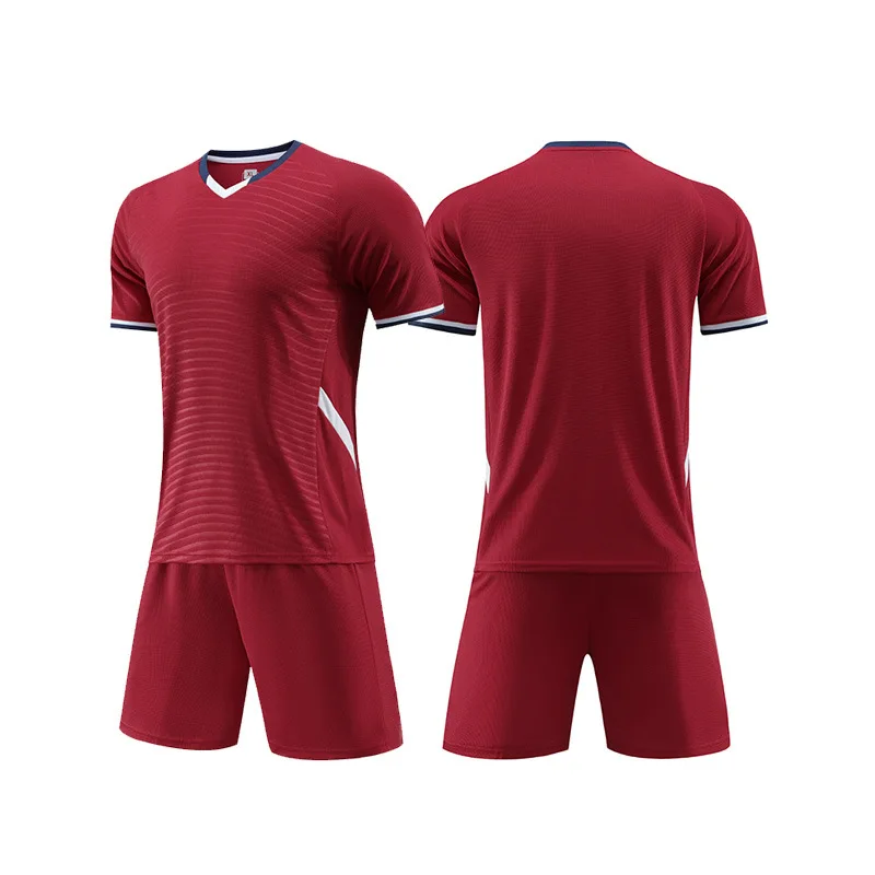 Adult Kids Football Jerseys Sets custom logo Men Soccer Kit Sport Clothes Print Number Football Soccer Set Suit Training suit