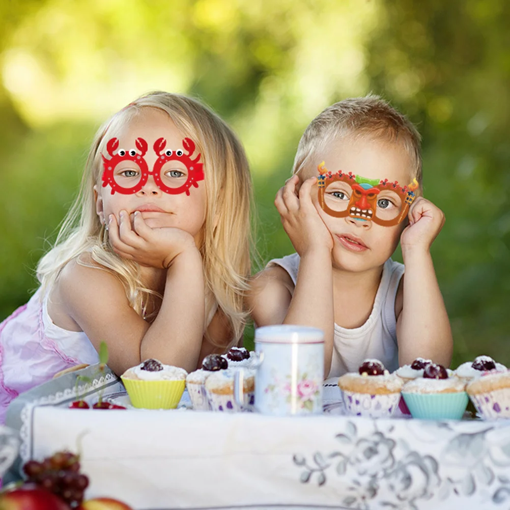 12 stuks oceaan fruit glazen banket brillen fotopapier photobooth rekwisieten grappig