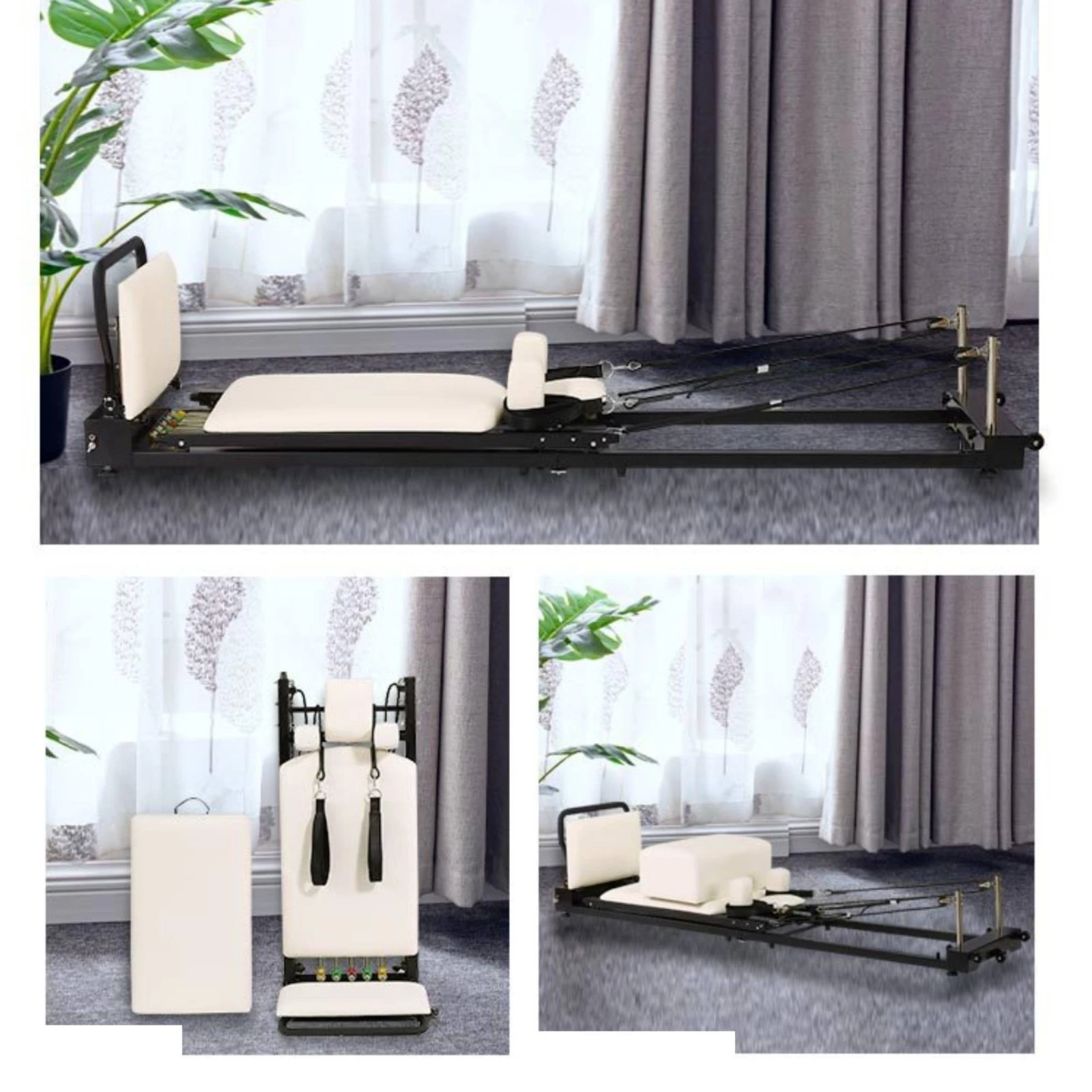 Foldable Pilates Reformer Port - Home Gym Portable 评论和价格
