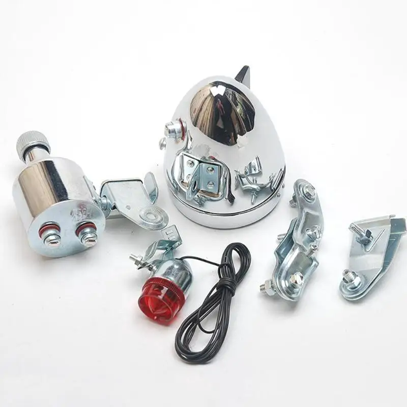 

652F 12V 6W Generators Headlight Tail Light Set Vintage Bike Headlight and Taillight Frictions Dynamos Light Easy to Use