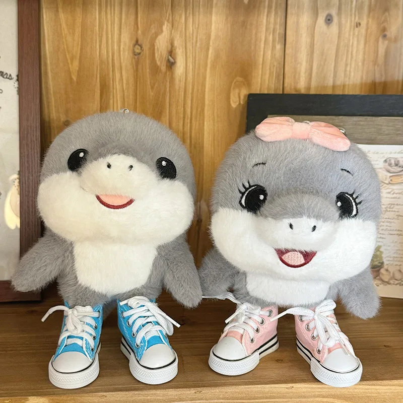 

Cute Shoe Wearing Shark Interesting Plush Toys Tung Tung Tung Sahur Plush Game Peripherals Stuffed Toys For Kid Birthday Gifts