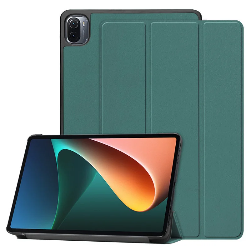 Tri-Fold Case for Xiaomi Pad 5 / Pad 5 Pro 11 Inch with Auto Wake Sleep Shockproof Cover