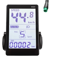 M6H Electric Bike LCD Display Meter Dashboard 24V-60V Universal E Scooter LCD Panel Screen Replacement For Electric Bike (5PIN)