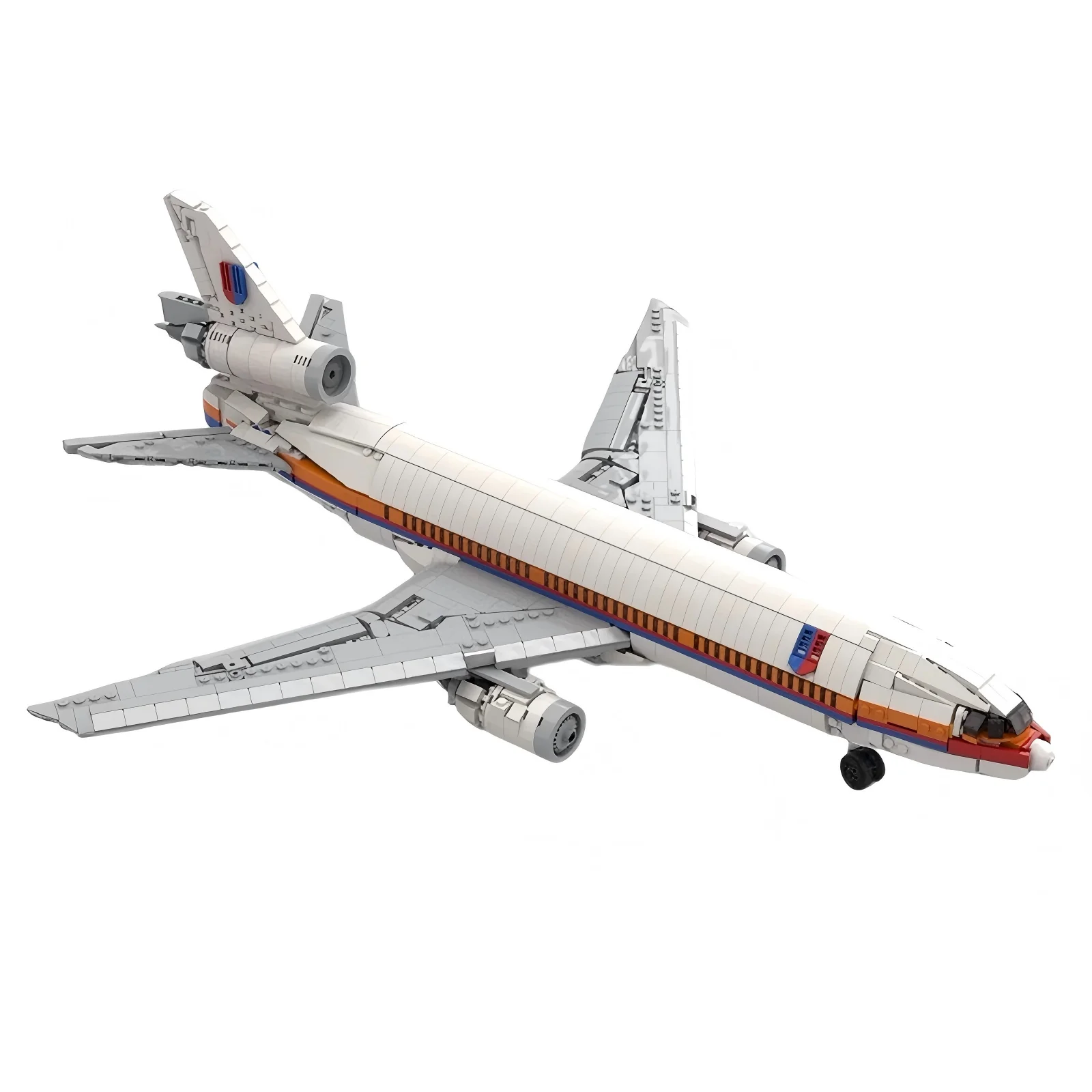 1895pcs DC-10 American Airlines Building Blocks Modular Technology Decorative Ornaments Creative Teer Collector XMAS Toy Gift