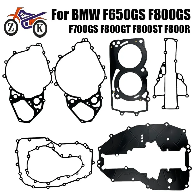 Motorcycle Engine Gasket Kit For BMW F650GS F700GS F800GS F800R F800S F800ST F800GT Clutch Cover Cylinder Head Gasket Set