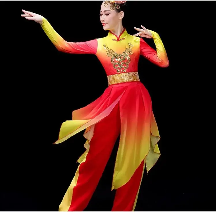 Modern Dance Waist Drum Team Clothing Ethnic Celebration Drum Team