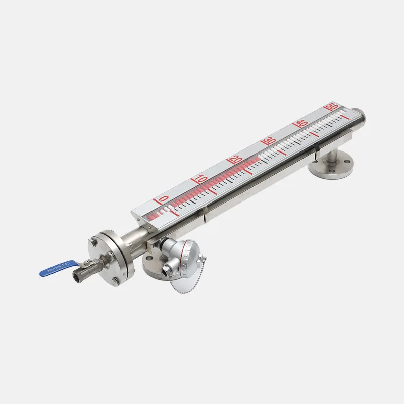 Magnetic Flap SS Level Gauge High Temperature Explosion-proof Column Water Level Gauge 304 Boiler Corrosion Resistance
