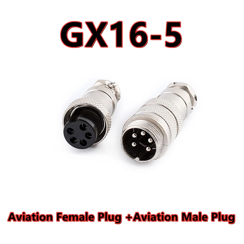 1set Aviation plug GX16-2/3/4/5/6/7/8 pole 16mm male connector GX16 2PIN 4PIN 6PIN 8PIN female socket connector plug socket