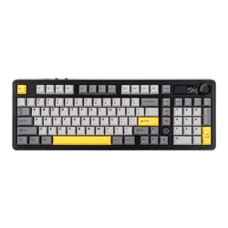 AJAZZ AK980 V2 98% Hot-Swap Gasket Structure Wired/BT5.1/2.4G Wireless Mechanical Keyboard with 1.14 inch TFT Color Screen