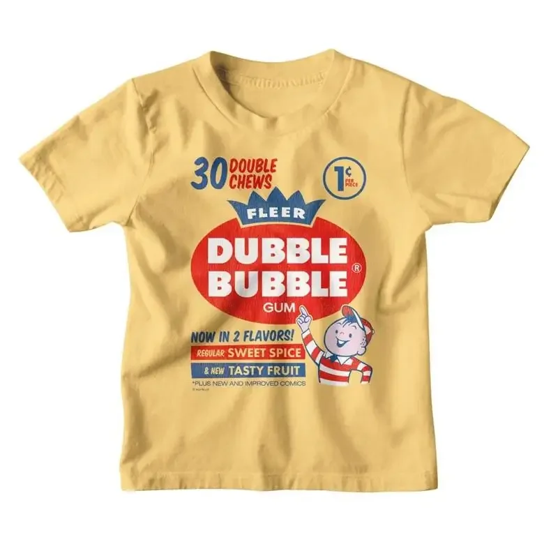 Dubble Bubble Kids T Shirt Gum Toddler Youth New Banana Cotton Merch