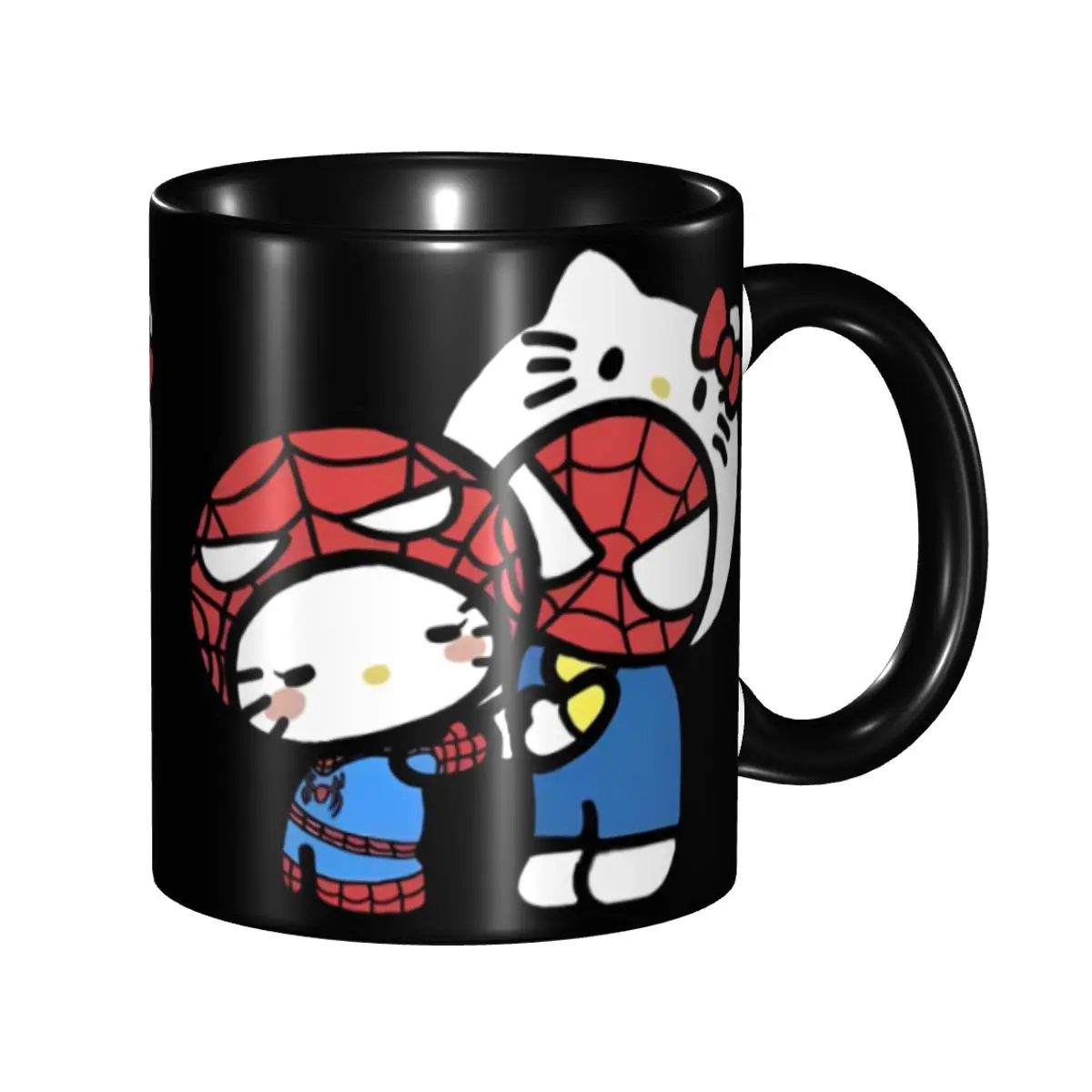 New Arrival Hello Kitty Cartoon Spiderman Merch Mug Fun Coffee Cup