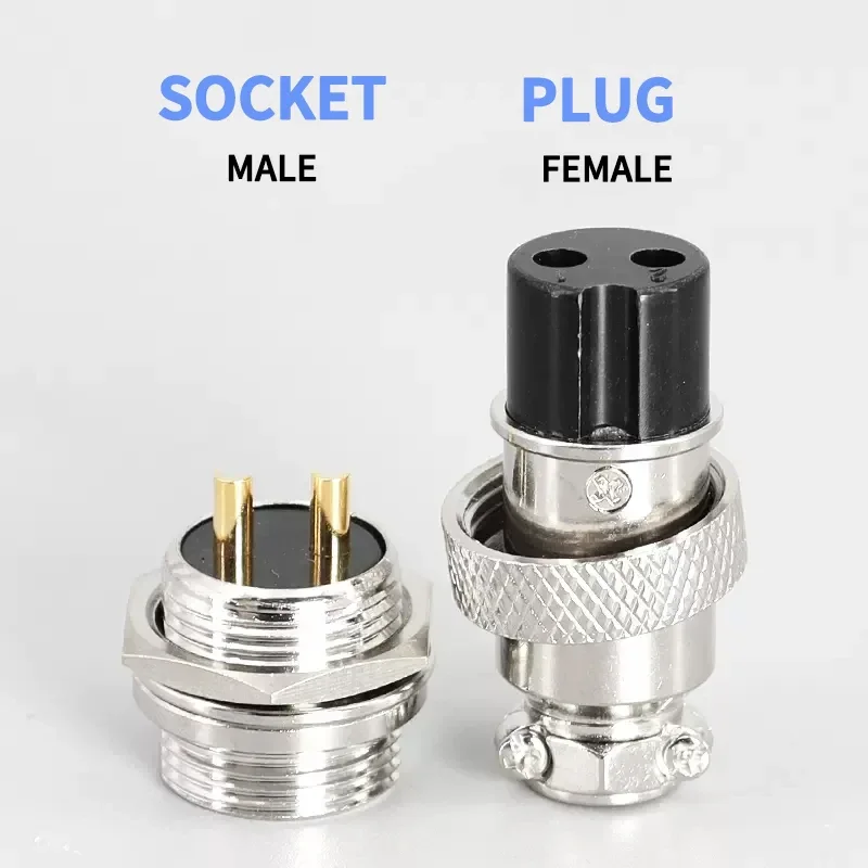 GX16 Gold Plated Aviation Male Plug / Female Socket Industrial Welding Connectors 2PIN 3PIN 4PIN 5PIN 6PIN 7PIN 8PIN 9PIN 10PIN