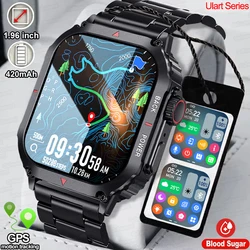 New For Xiaomi Huawei Military Smart Watches Men Outdoor GPS Sports Fitness Tracker Health Monitor BT Call NFC Smartwatch 2024