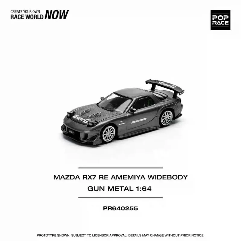 

POP RACE 1:64 MAZDA RX7 RE Amemiya Wide Body PR640255 Black