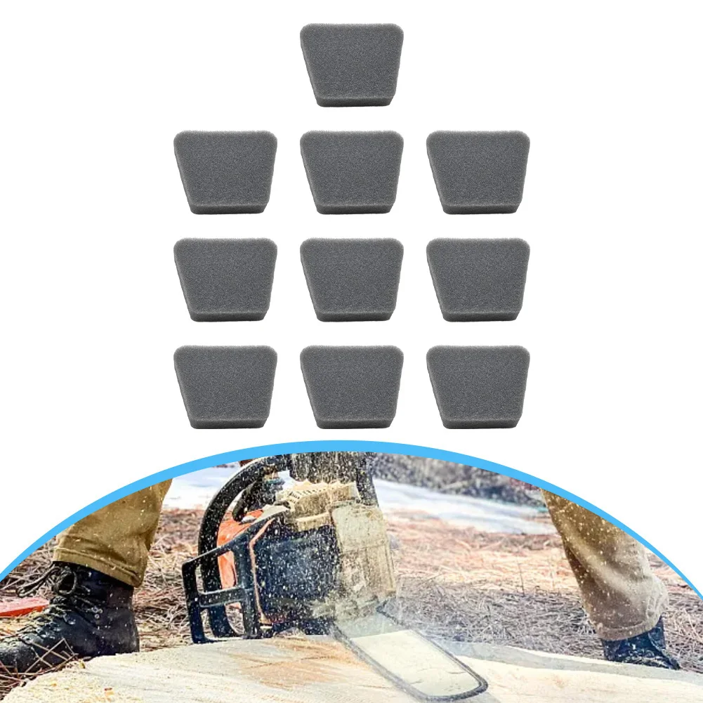 10 قطعة فلتر هواء رغوي لنماذج المنشار Poulan 1900 1950 2025 2050 مرشحات بديلة للعناية بأفضل المحرك #4