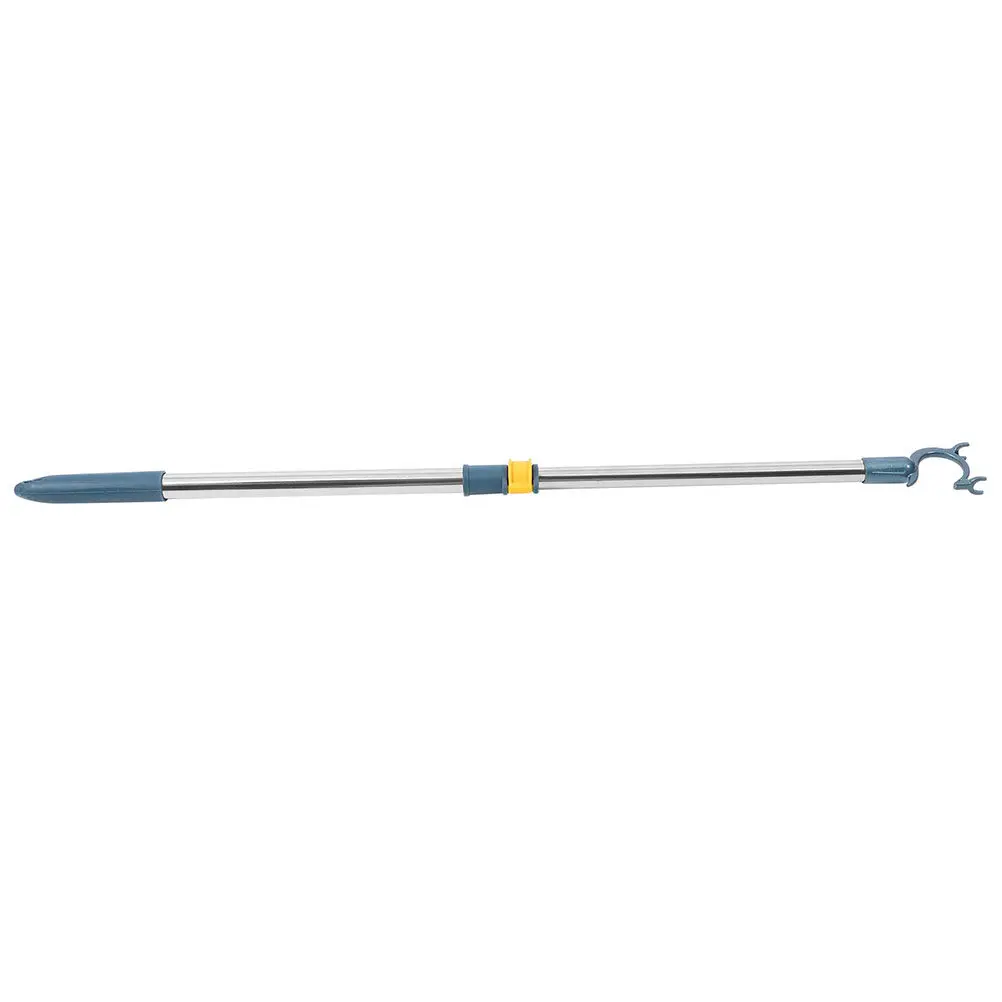 Clothes Drying Rod Telescopic Adjustable Reach Pole Aluminum Stainless Steel Lightweight Portable for Home Balcony Closet Space