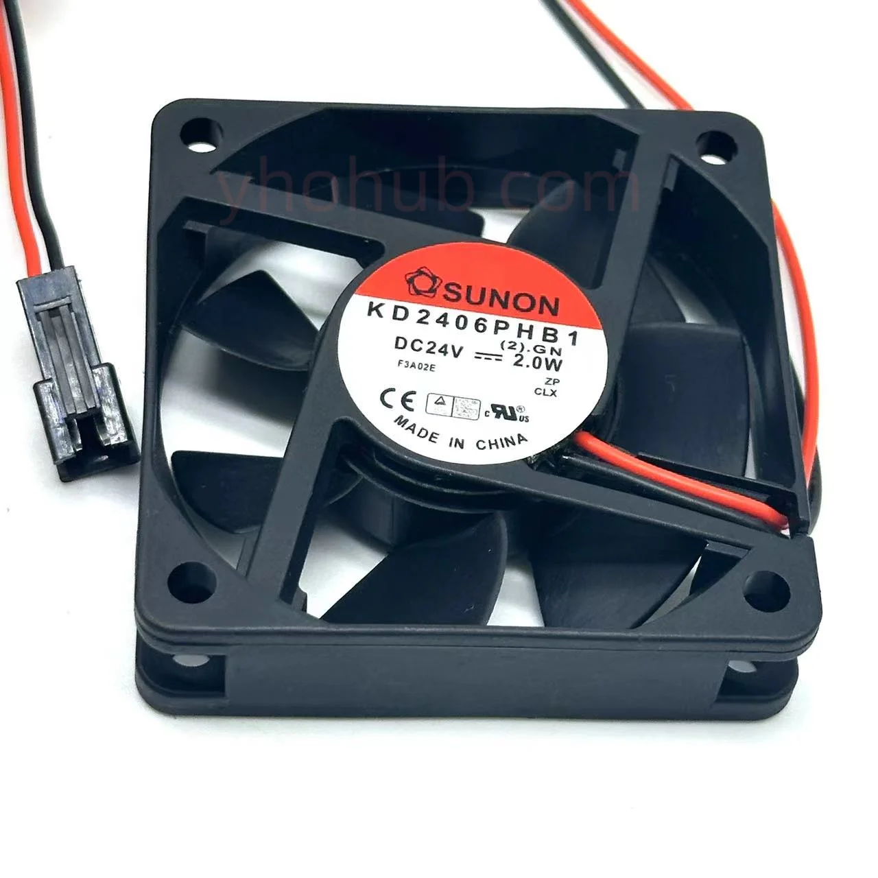 

SUNON KD2406PHB1 (2).GN DC 24V 2.0W 60x60x15mm 2-wire Server Cooling Fan