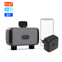 Tuya Smart Garden Watering Timers 2 Outlet Sprinkler Drip Irrigation Controller Water Valve Rain Delay Programmable Controllers