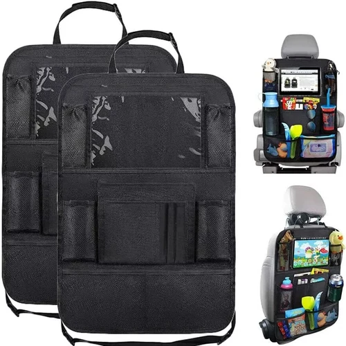 Imagen 2 del producto Funda protectora trasera de asiento de coche para niños y bebés, funda de asiento de coche antibarro y suciedad, alfombrilla antipatadas, funda de asiento, accesorios para coche