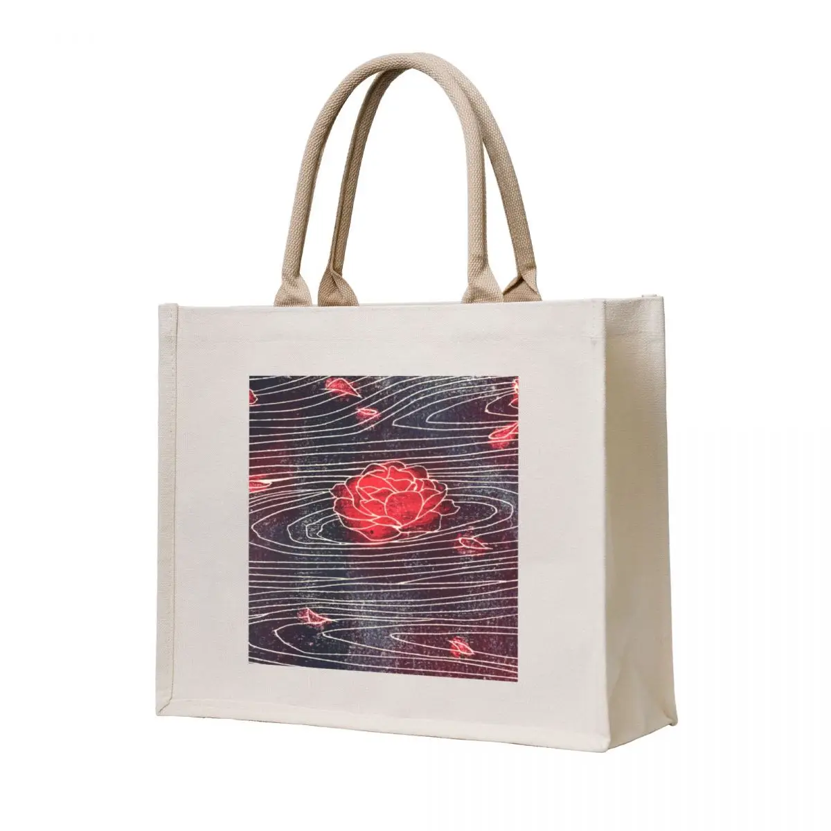 

Red water lilies Tote Bag sac pour femme Shopper bag Large bags for women Women's bags