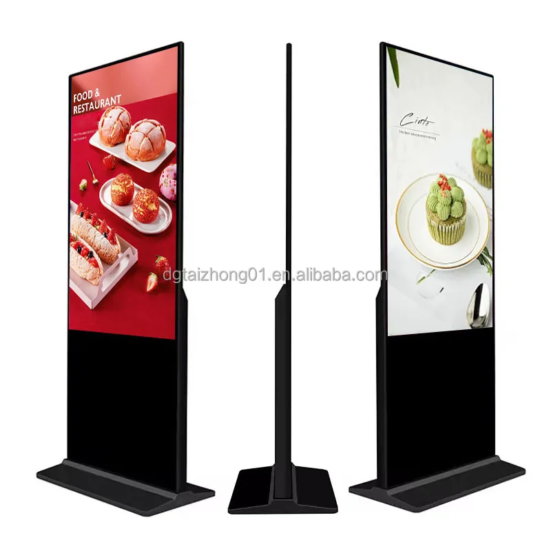 Signage Kiosk Touchscreen für Einkaufszentrum 43-Zoll Smart Sign LCD Vertikales Display Totem Interaktiver Panelständer Digital