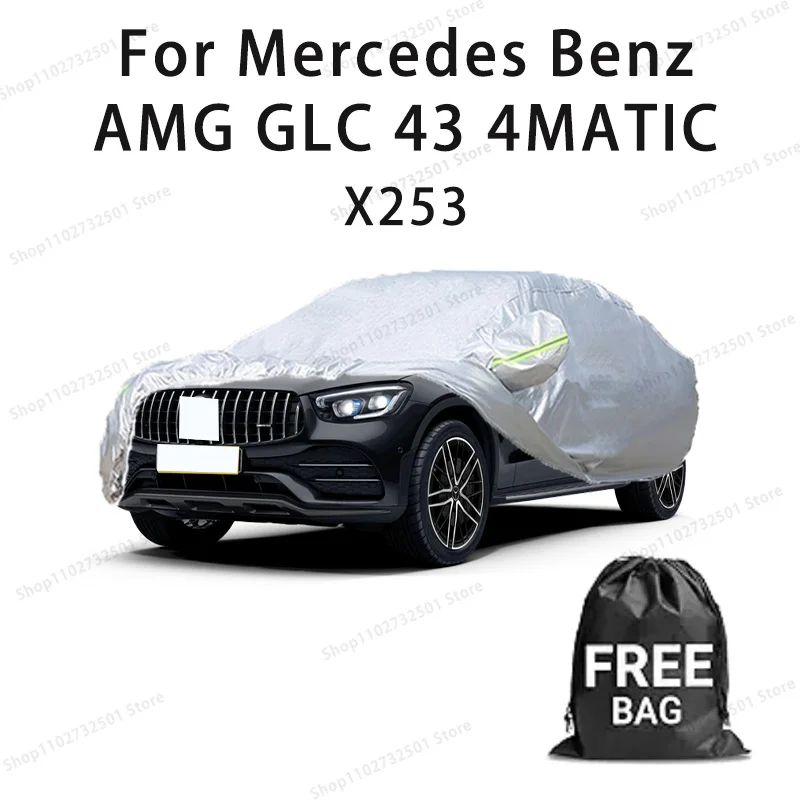 Car cover For Mercedes Benz AMG GLC 43 X253 Full cover Waterproof sun protection cover Scratch resistant cars accessories