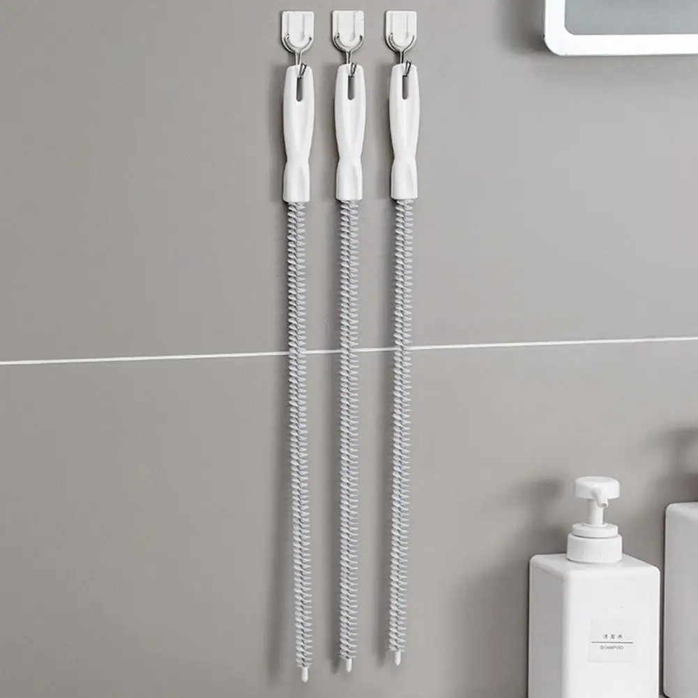 47 سنتيمتر استنزاف فرشاة انحناء الشعر الماسك طويل مريح مقبض الأنابيب الأنابيب الأنابيب التجريف فرشاة الحمام بالوعة الشعر اكسسوارات