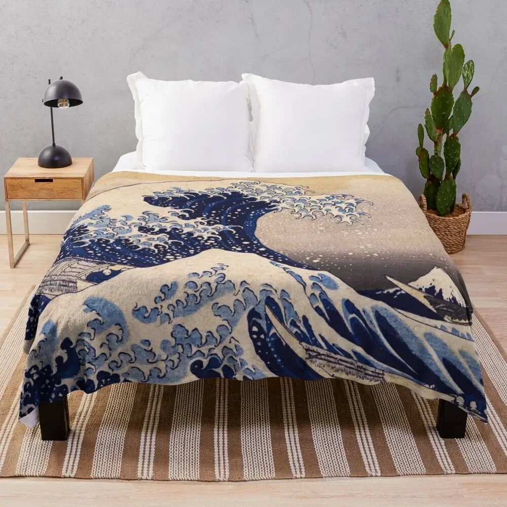 

The Great Wave off Kanagawa by Katsushika Hokusai (c 1830-1833) Throw Blanket Hairys Nap Shaggy Thermal Blankets