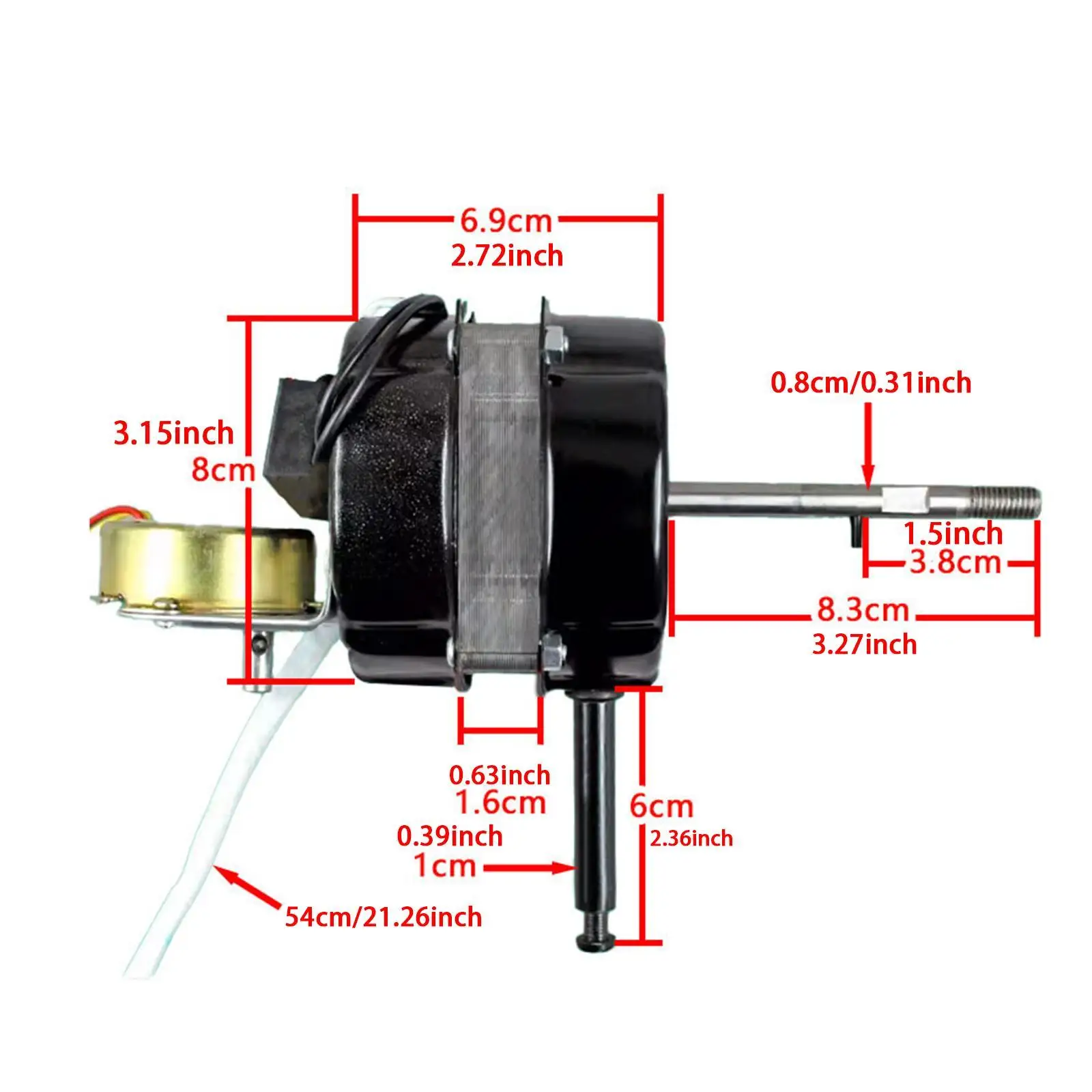 محرك المروحة DIY بديل مباشر متعدد الأغراض احترافي 60 وات مشاريع كهربائية عالية الأداء مروحة متأرجحة منخفضة الضوضاء