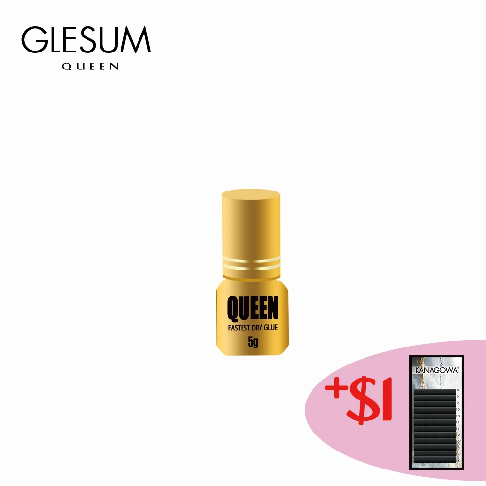 

Glesum Second Fast Drying Strong False Eye Lash Extension Glue Adhesive Retention 7-8 Weeks Low Smell Mink Eyelash Glue