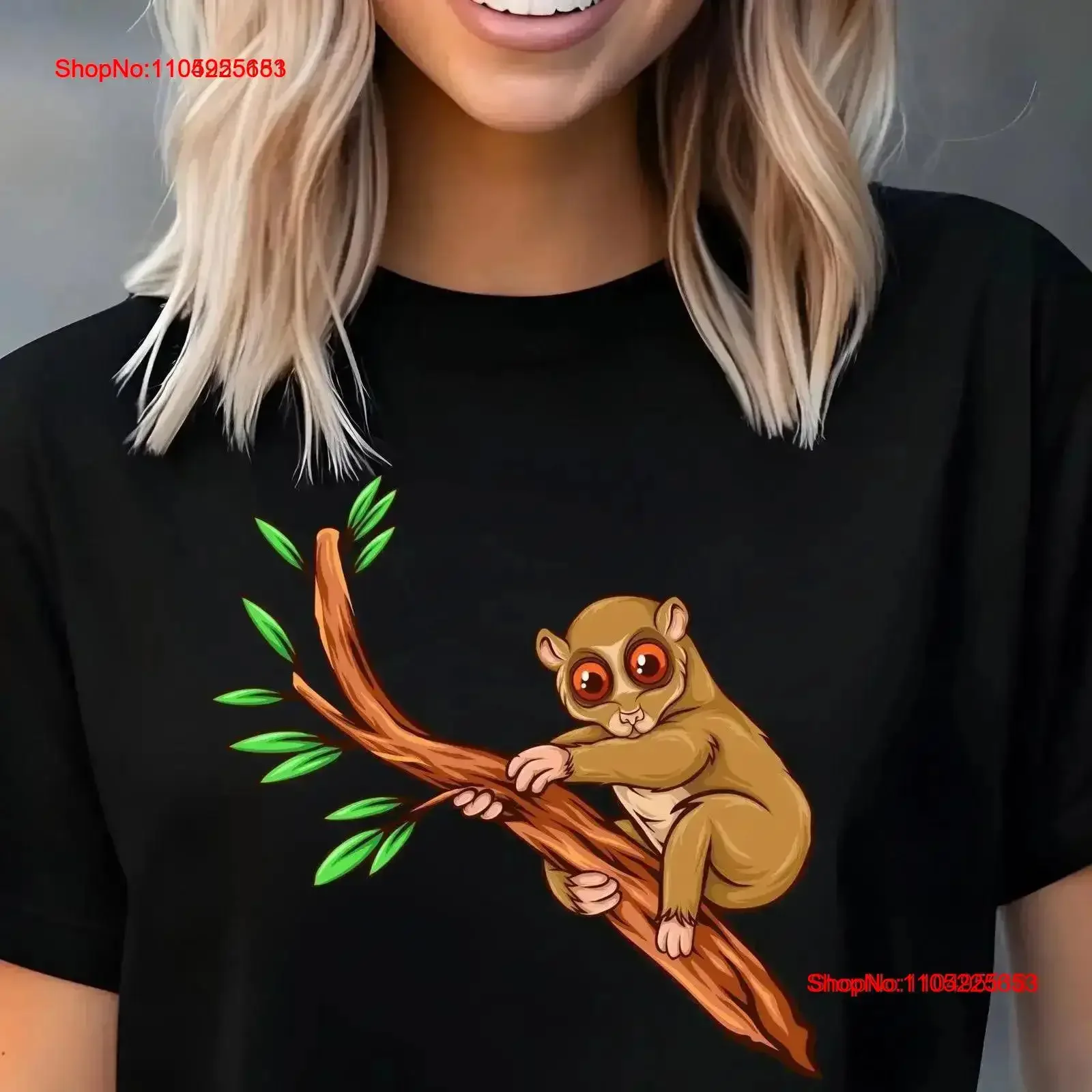 Lento Loris camiseta trabajo colega divertido Lazy Coworker Lorises amante para él o sus hombres y mujeres vintage gráfico lavado