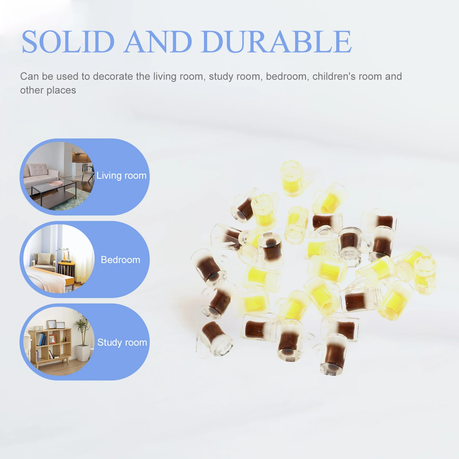 

30pcs Resin Beer Bottle Accessories Yellow Coffee Miniature Models Dollhouse Crafts DIY Decor Kitchen Phone Case Hair Clips